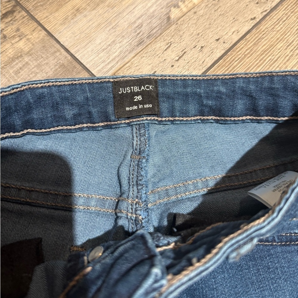 Just Black Size 26 Pre-Owned - Picture 3 of 6